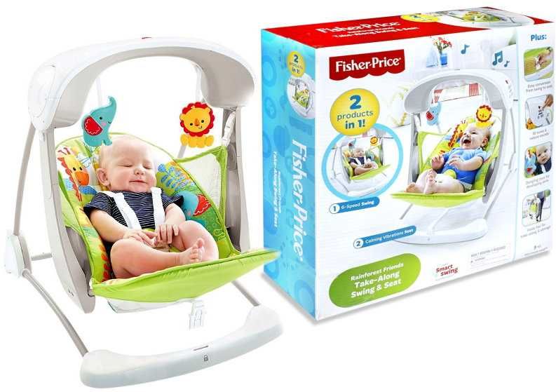 Детская качель  2 в 1 Fisher-Price НОВАЯ В КОРОБКЕ