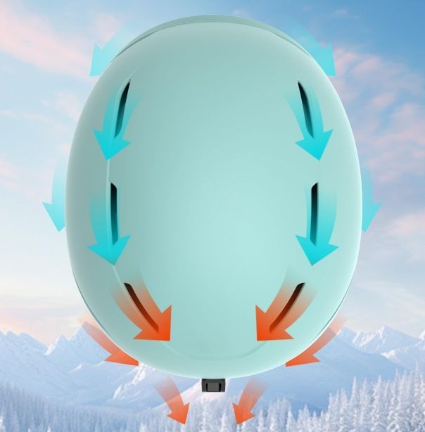 Rioroo Kask Zimowy Narciarski Rozmiar M 55 - 59 Cm Regulacja