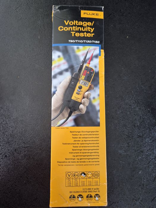 Dwubiegunowy tester kontroler braku napięcia FLUKE T110/VDE CAT III 690 V, CAT IV 600 V NOWY