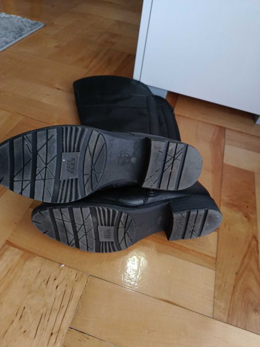 Jana kozaki buty skóra damskie czarne rozmiar 38,5