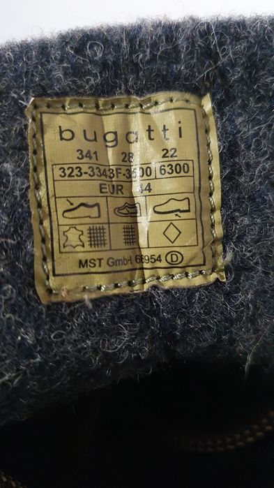 Trzewiki nowe męskie ocieplane Bugatti rozmiar 44 / wkładka 29 cm