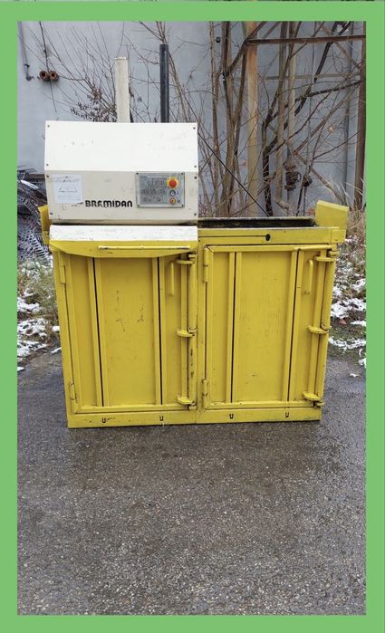 Belownica dwukomorowa bramidan do foli odpadów makulatury kartonu peta