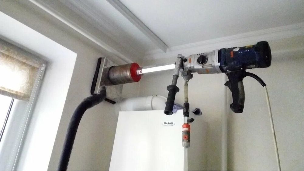 БЕЗ ПИЛУ! Алмазное сверление отверстий в бетоне, цегле, газоблоке