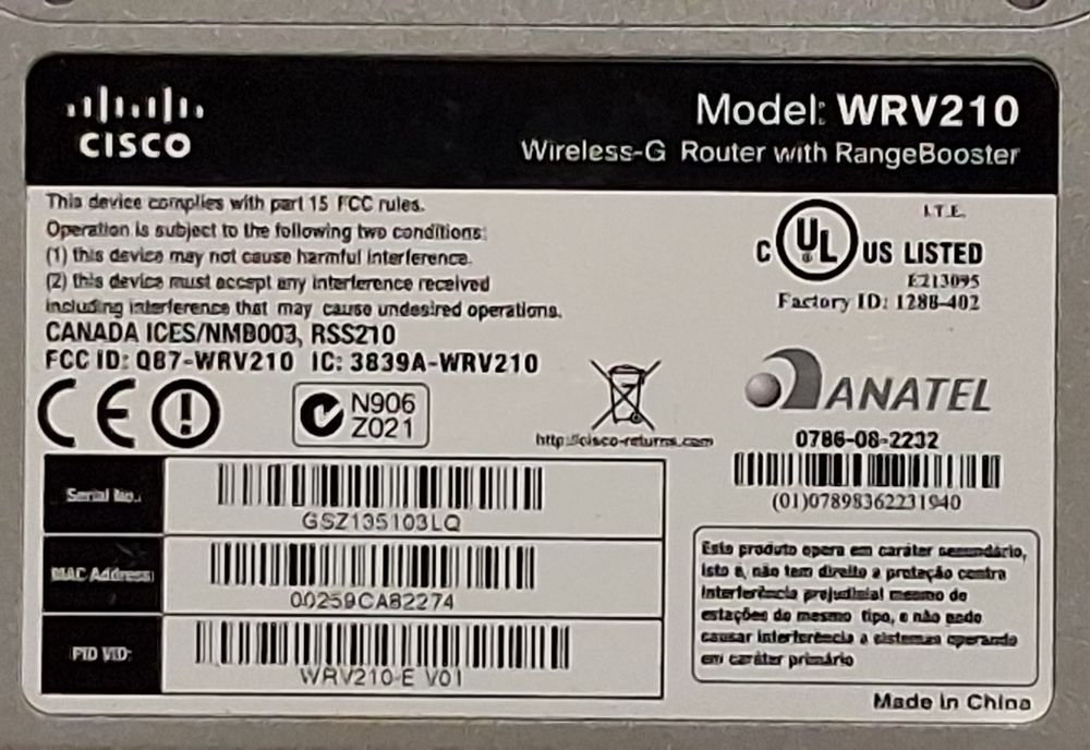 Router e modem Cisco
