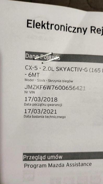 auto osobowe Mazda CX5