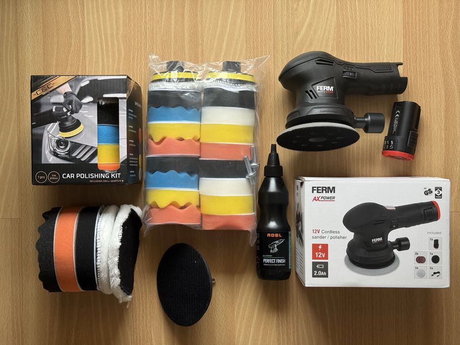 Polerka detailingowa Ferm AX Power + akcesoria