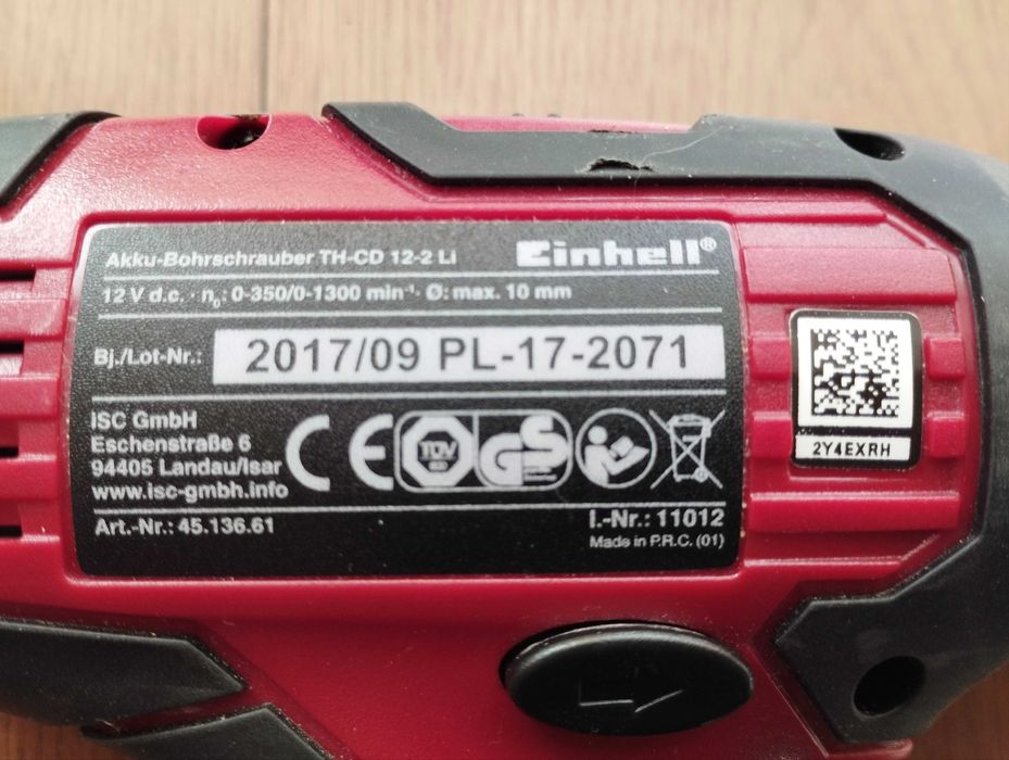 Шуруповерт EINHELL, как новый, недорого