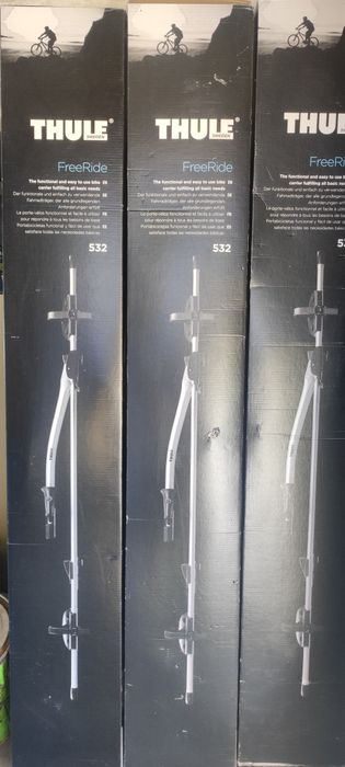 Zestaw 3 uchwytów na rower Thule FreeRide 532 + relingi na dach