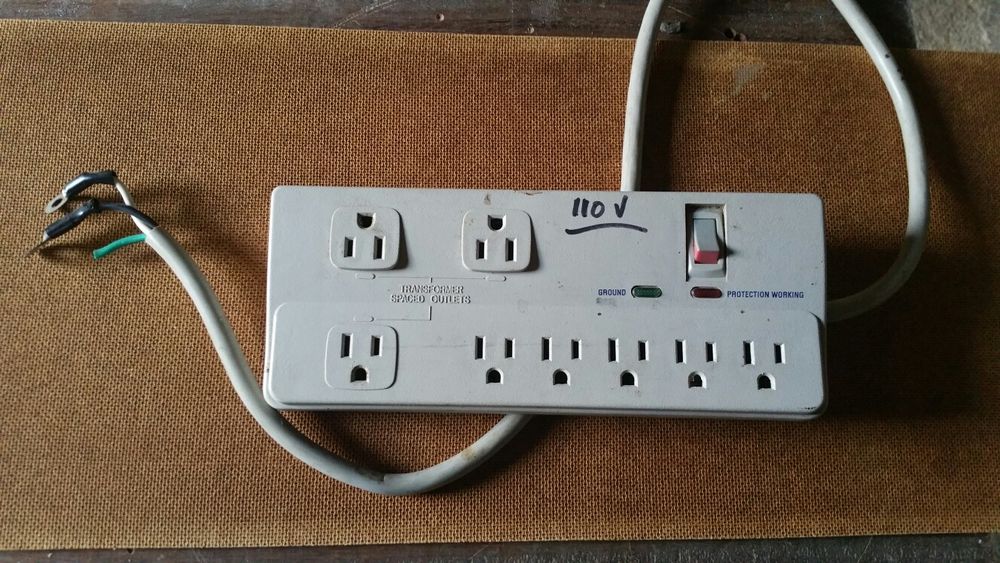 Bloco de Tomadas estilo Americano 110v Power Strip.