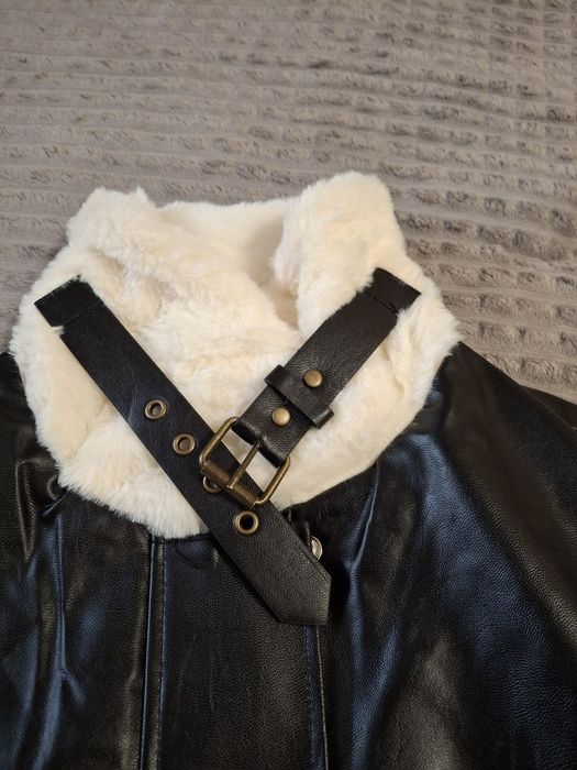 Кожаная курточка женская/Куртка утеплена з екошкіри