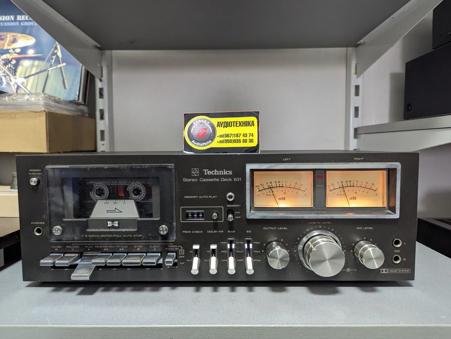 Technics RS-631. Stereo Cassette Deck. Memory! Timer! Вес 8кг. JAPAN