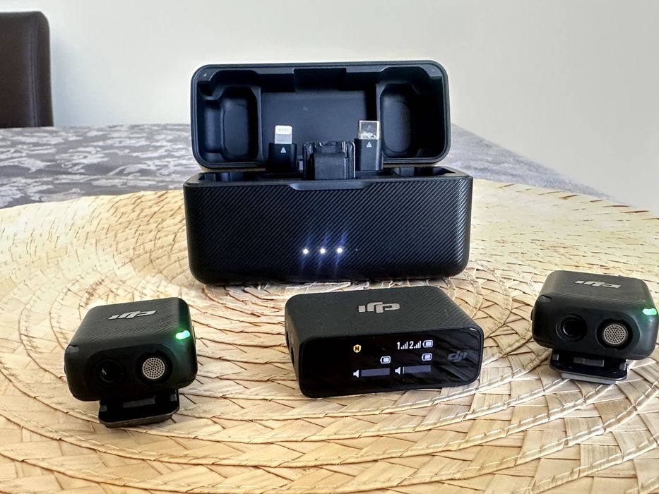 Vendo DJI Mic com caixa de carregamento + acessorios
