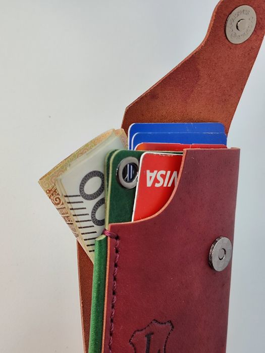Cardholder skórzany