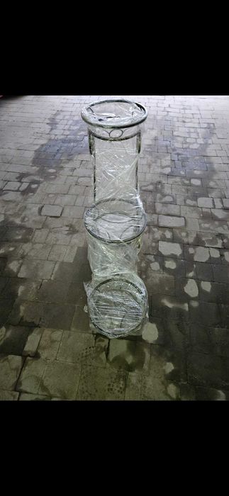 Kwietnik Metalowy Pozłacany