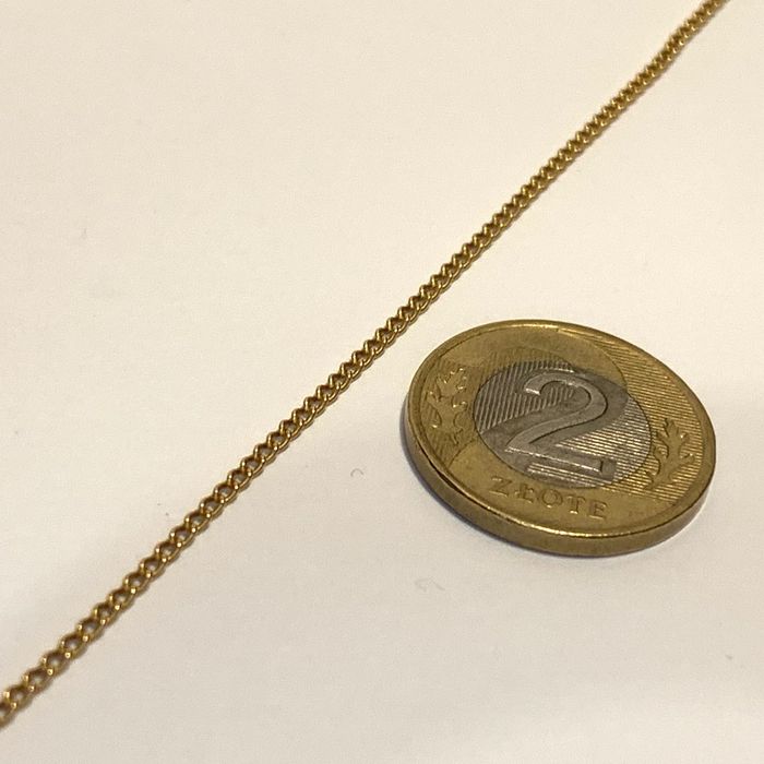 Złoty ŁAŃCUSZEK damski 585 14K PANCERKA 55cm