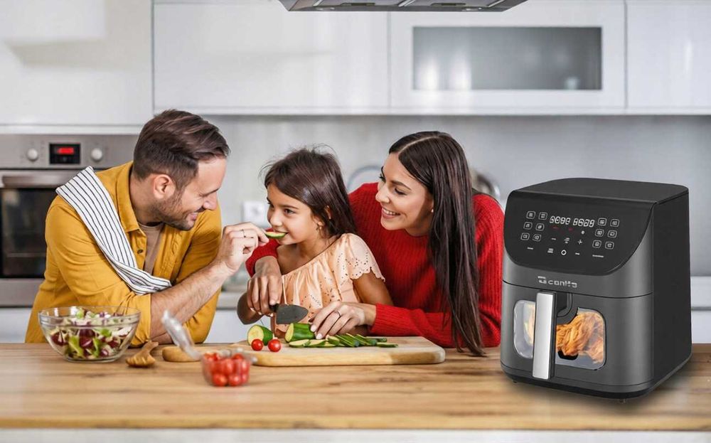 Frytkownica beztłuszczowa AIRFRYER frytownica 8L duża 2000W 14 programów