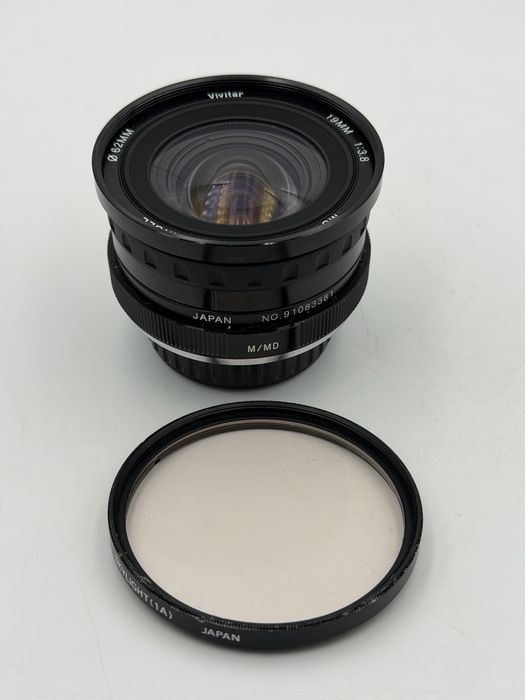 Minolta Rokkor 19mm f3.8 Vivitar MC MD Minolta Japan ultra szeroki kąt TOP