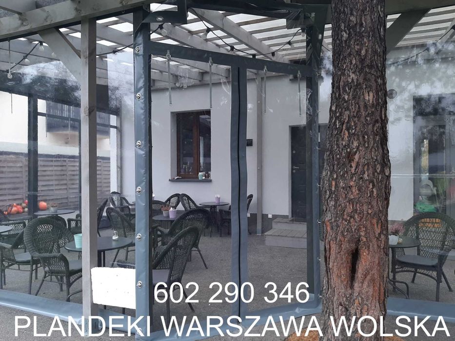 Osłony tarasowe z folii przezroczystej z montażem Warszawa i okolice