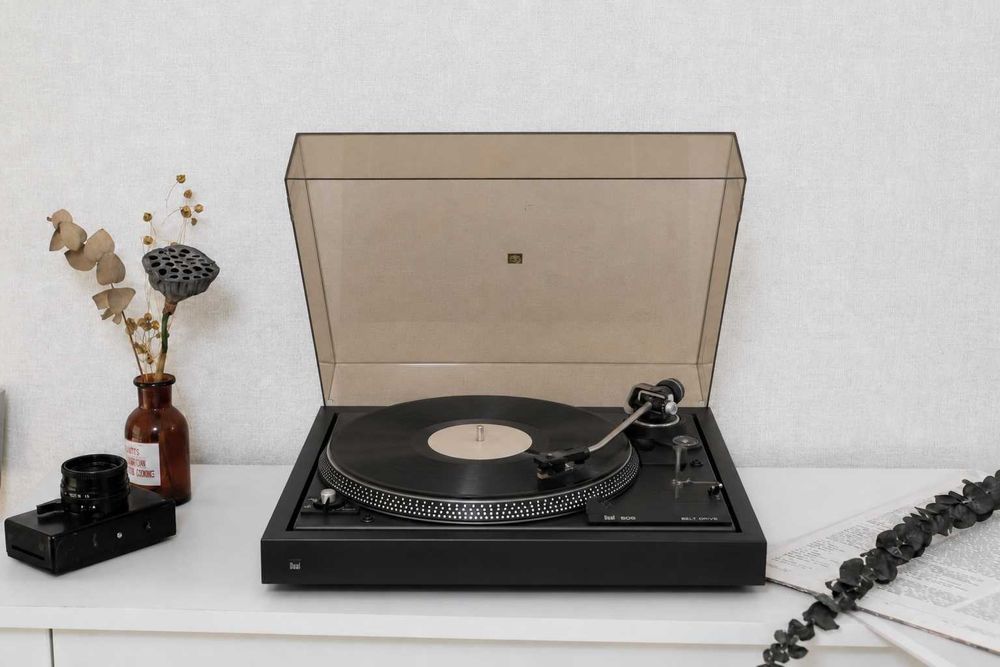 Вініловий програвач вінілу Dual 506, вінтажний Hi-Fi стерео програвач платівок, ремінний привід, виробництво Німеччина, обслужений, готовий до роботи
