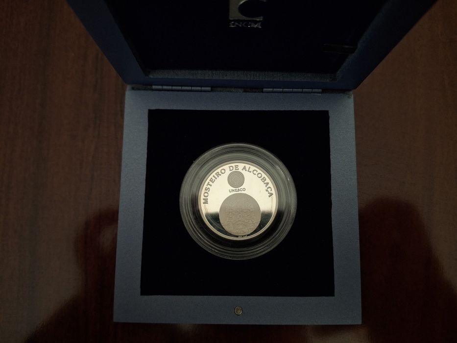 Moeda Prata Proof Mosteiro de Alcobaça