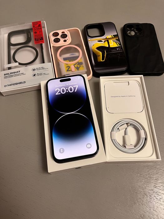 Apple iPhone 14 Pro 128GB Space Black, Neverlock, sim+esim