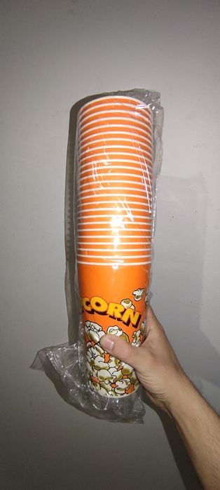 Copos cartão para pipocas médios