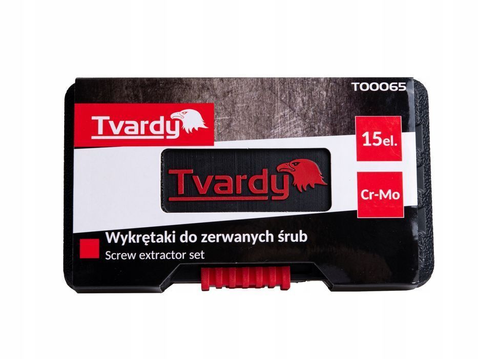 Zestaw Wykrętaków Do Zerwanych Śrub Szpilek Nakrętek Cr-Mo 15 Szt.