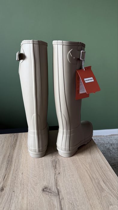 Kalosze Hunter Dark Beige