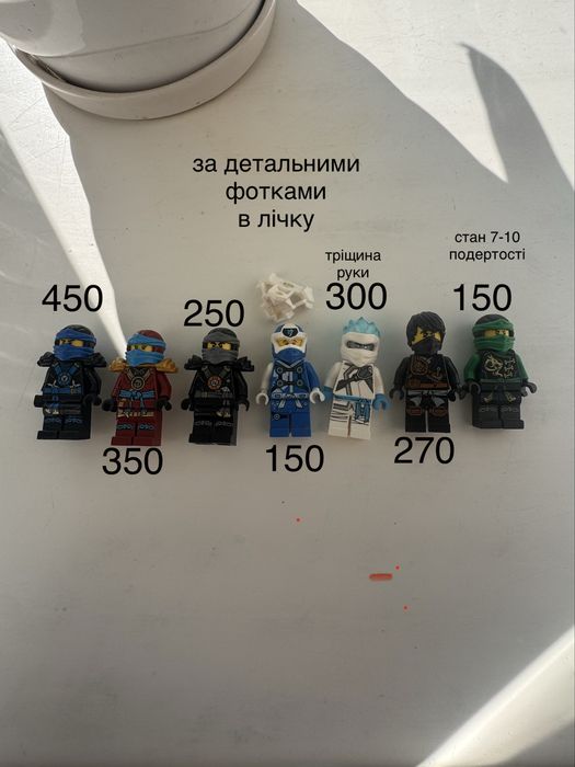 lego ninjago,лего ніндзяго мініфігурки