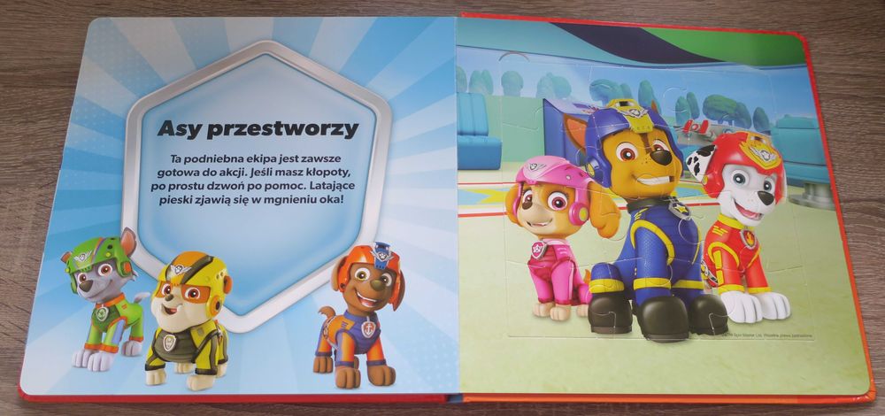Książka z puzzlami Psi Patrol