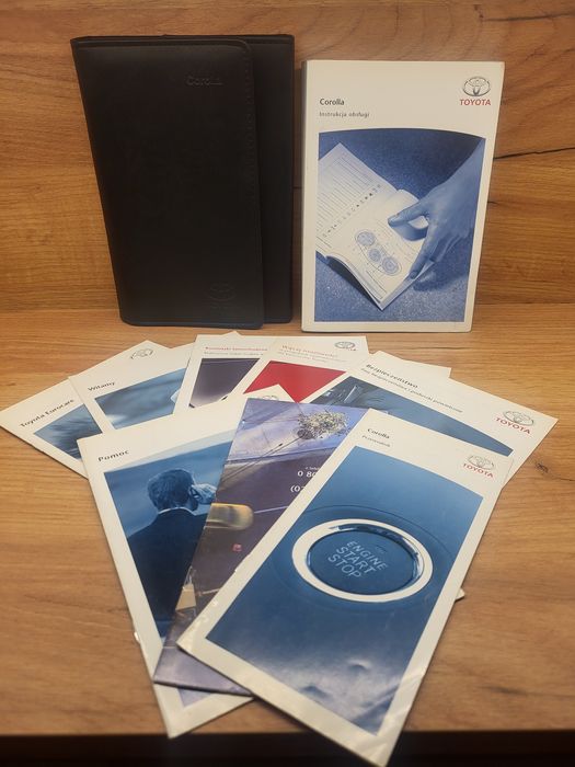 Instrukcja obsługi Toyota Corolla X generacja etui PL