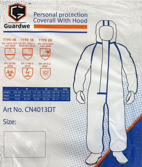 3М костюм захисний, категорія 3, тип 4+5+6 асбест