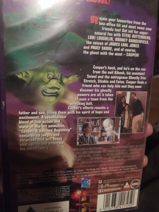 Casper filme vhs em inglês pal 2 a spirited beginning - portes grátis