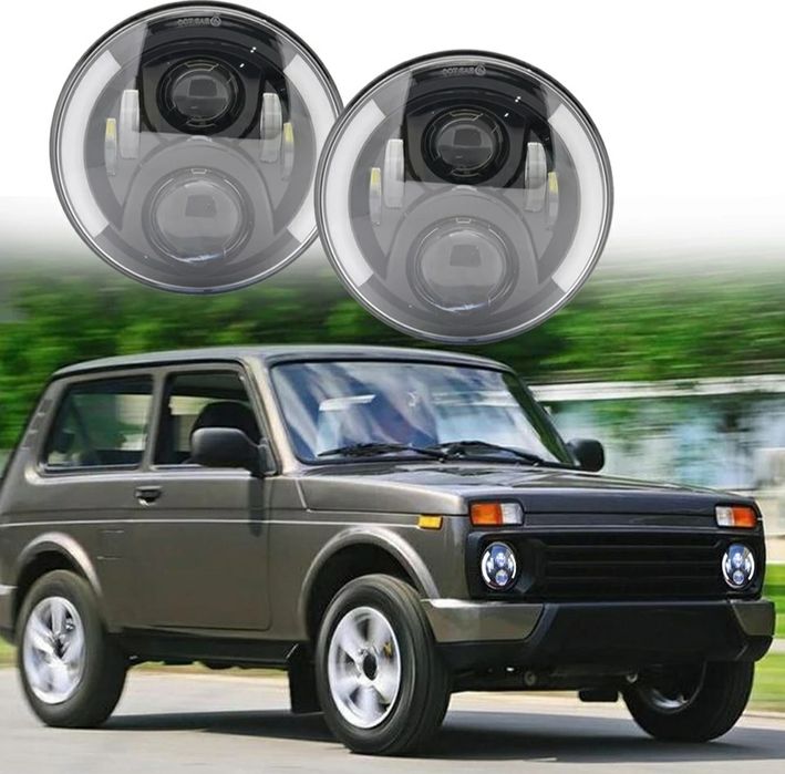 Фары 7 дюймов 8 видов Нива Волга Toyota FJ Гелендваген Ваз Камаз Газ