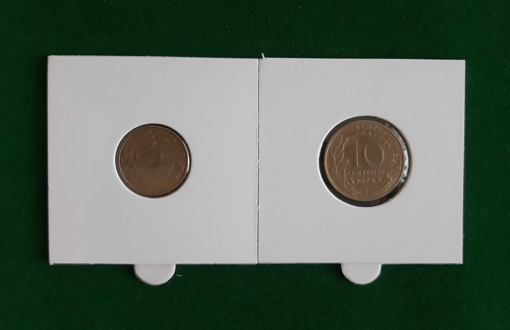 Coleção de (18) moedas - FRANÇA