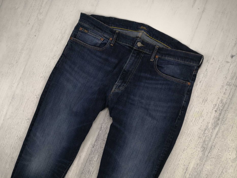 Polo Ralph Lauren męskie spodnie 38/32 XXL jeansowe Varick slim okazja