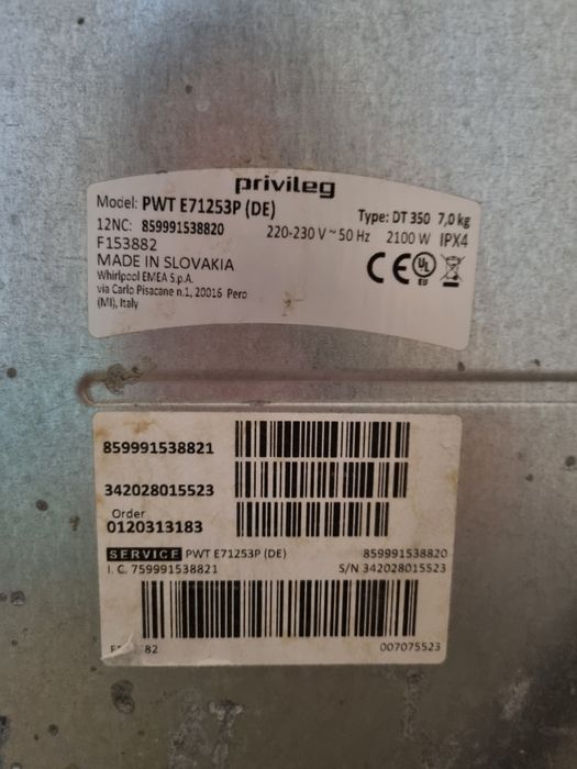 Pralka Privileg 7kg