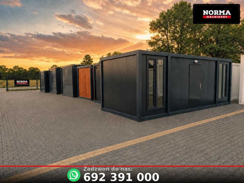 Kontener ANTRACYTOWY 6x2,4 - biurowy, budowlany, pawilon . OD RĘKI !!!