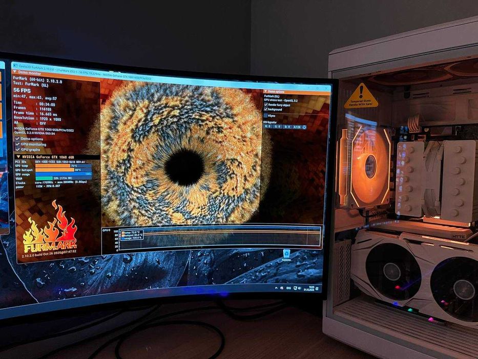 Відеокарта ASUS GTX 1060 6GB Dual OC White, б/в