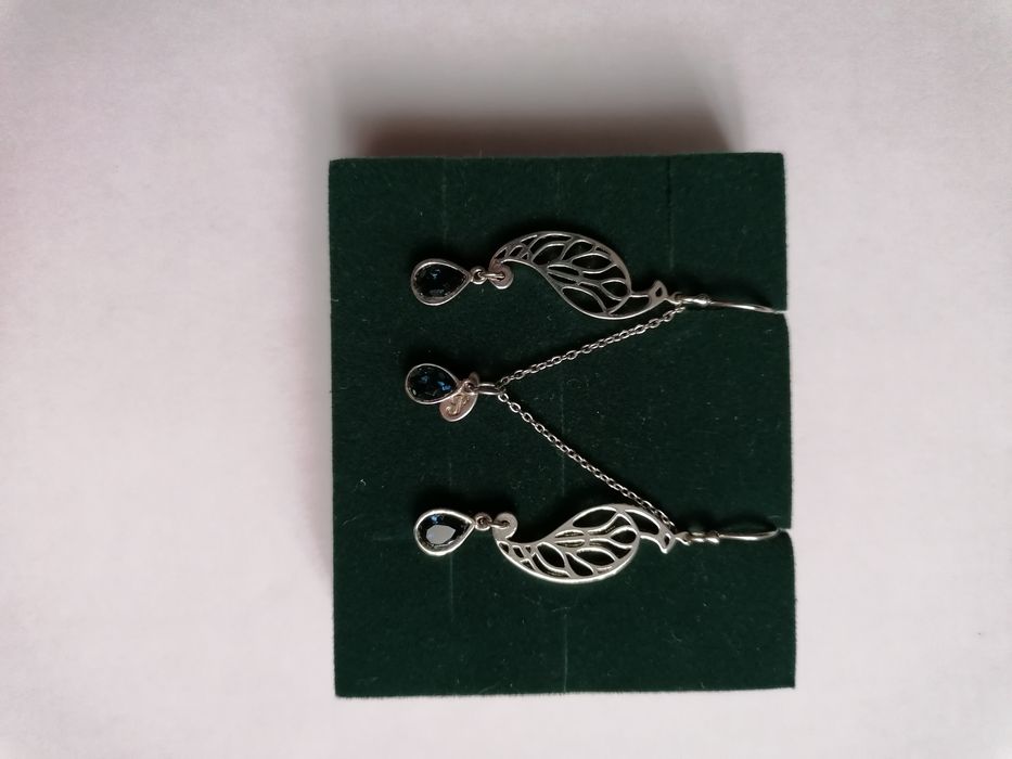 YES Pavoni Komplet naszyjnik kolczyki srebro kryształy