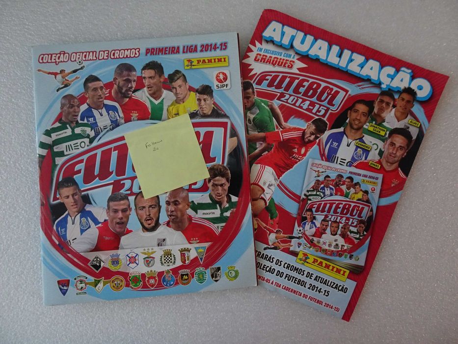 Caderneta cromos de Futebol 2014/2015 Panini + suplemento atualização