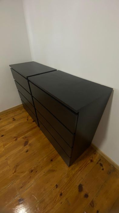 2 cómodas 4 gavetas malm ikea
