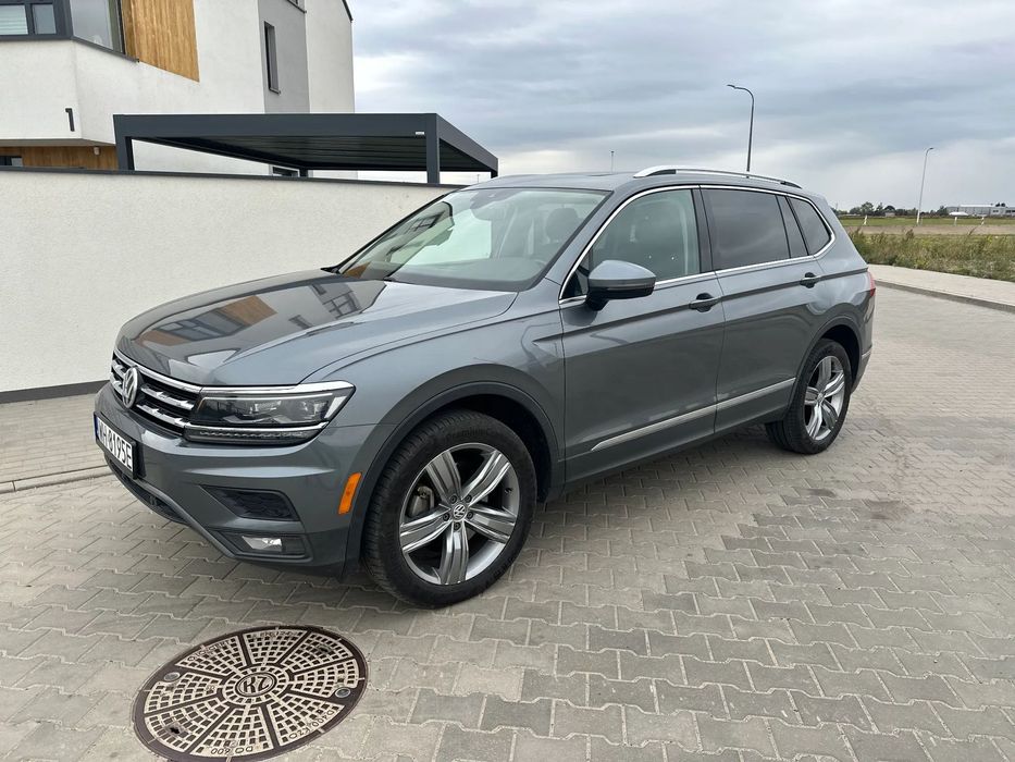 Volkswagen Tiguan Allspace duży ekran 9,2", aktywny tempomat, cyfrowe zegary, Fender ,pełna skóra