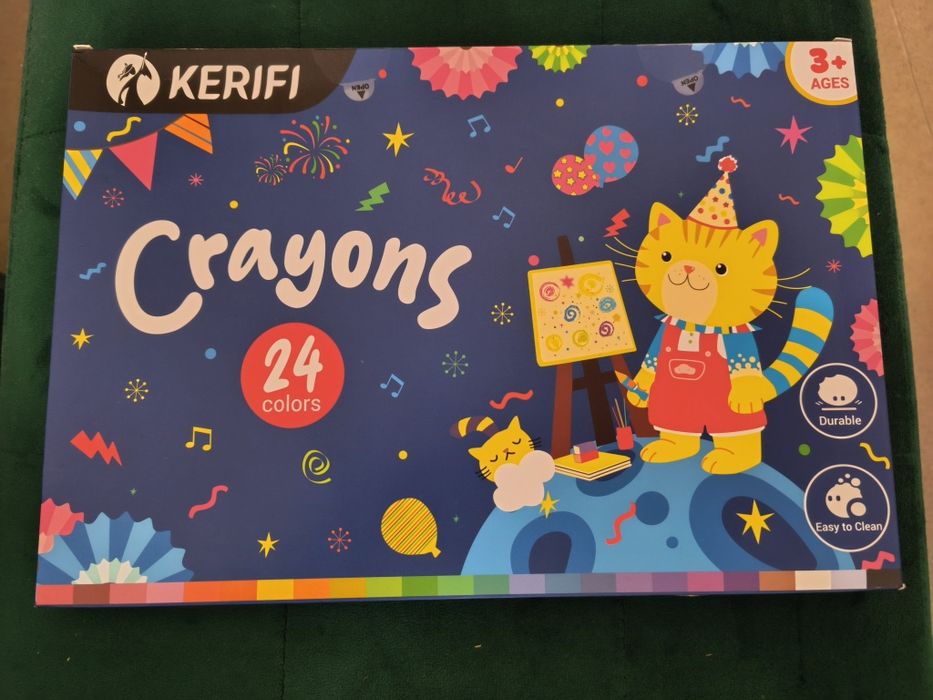 Conjunto 24 lápis de cera
