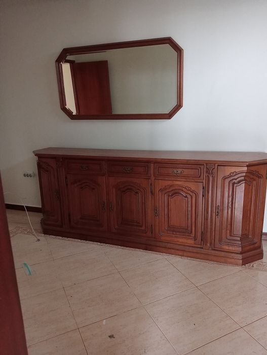 Espelho com madeira 1,40x 0,75