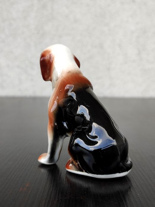 Vintage! Porcelanowa statuetka psa.