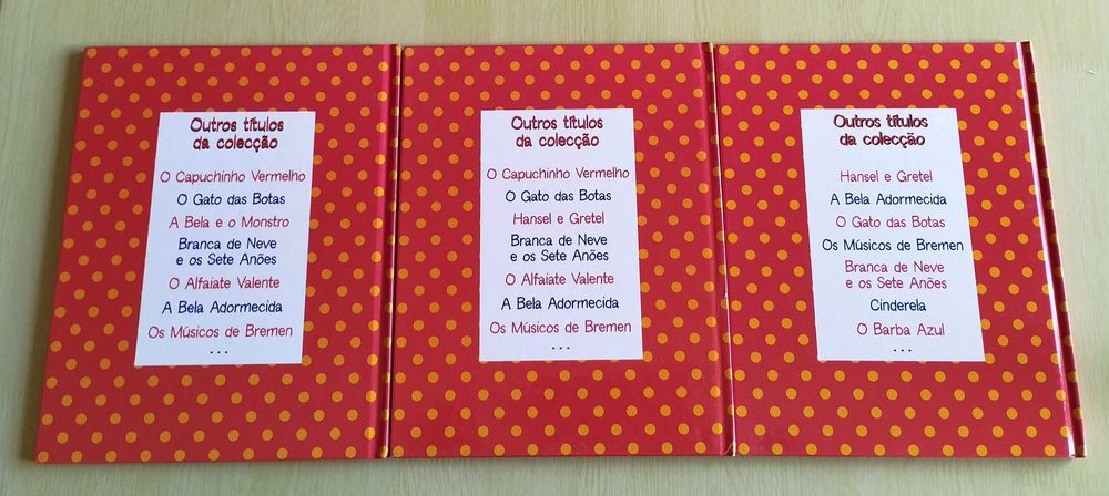 3 livros da coleção "Os teus contos clássicos"