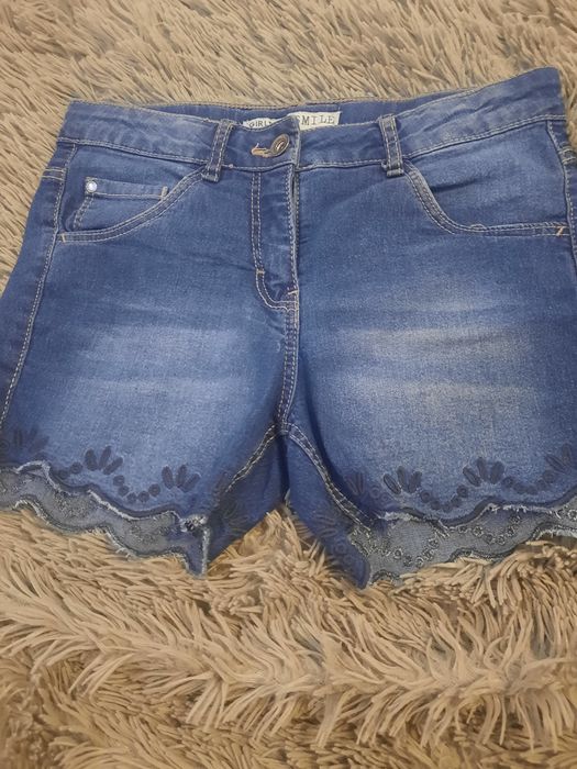 Spodenki, szorty  jeans roz 152