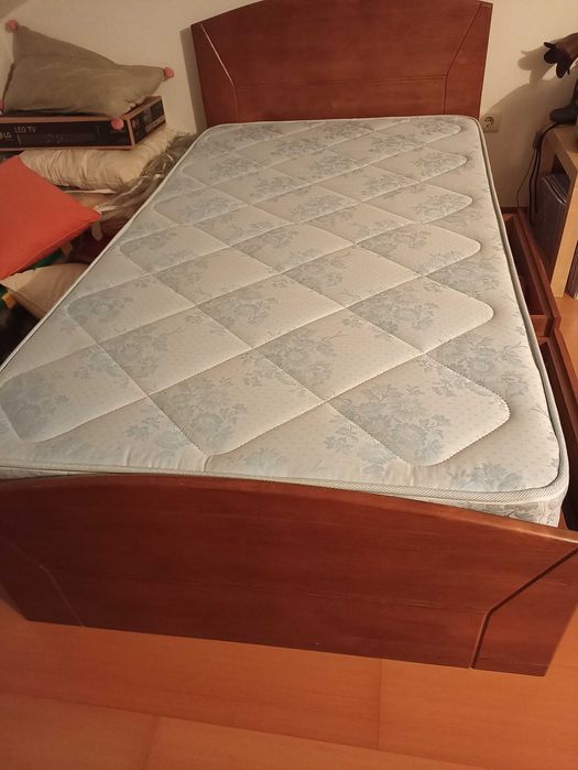 Mobília de quarto solteiro madeira maciça