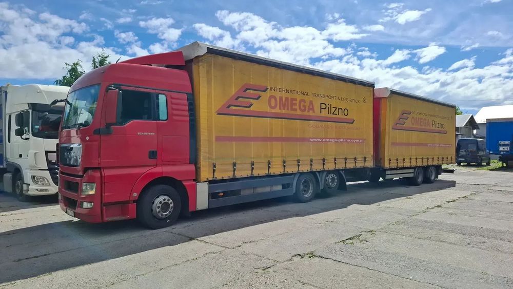 MAN TGX 26,440   ZESTAW TANDEM  MAN TGX 26,440  6x2 ZESTAW TANDEM 7,75 + 7,75